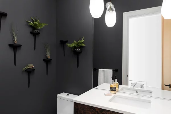 silverleaf house model - powder room