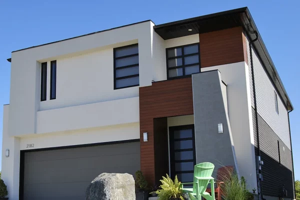 millstone custom home model terrace seen from outside