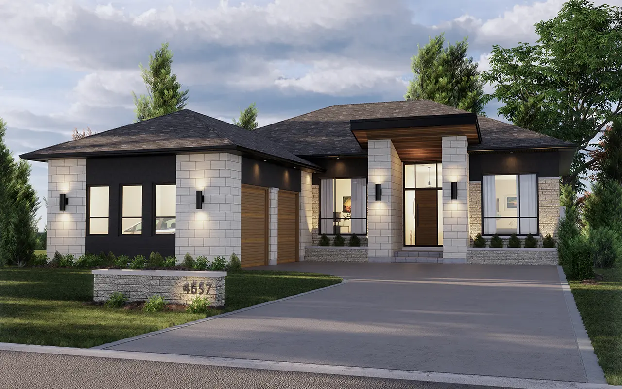 grand oak home model from outside